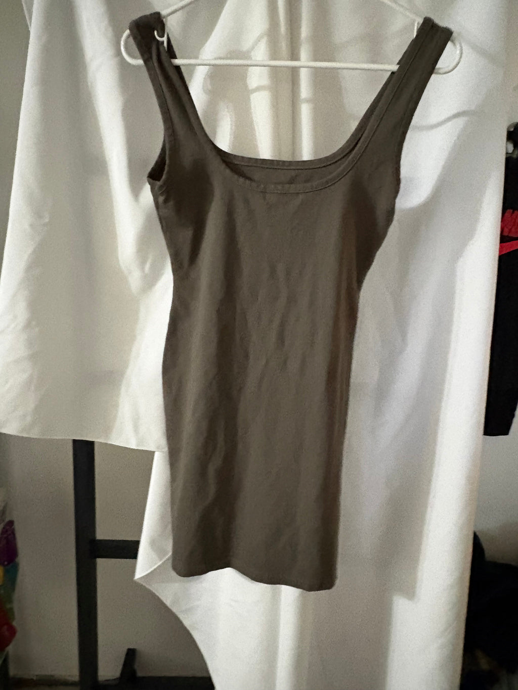 Popular 21 Olive Green Tank Mini Dress
