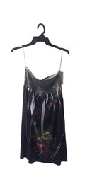 Dark Floral Spaghetti Strap Dress
