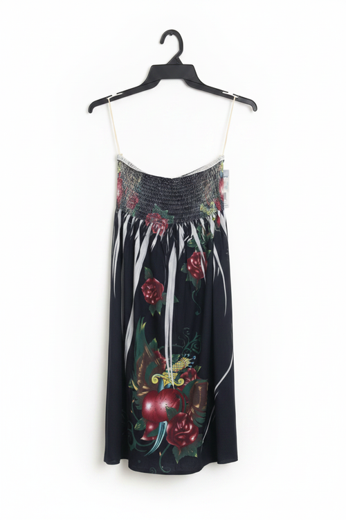 Dark Navy Floral Dress