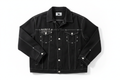 Star Blue Black Oversized Denim Jacket