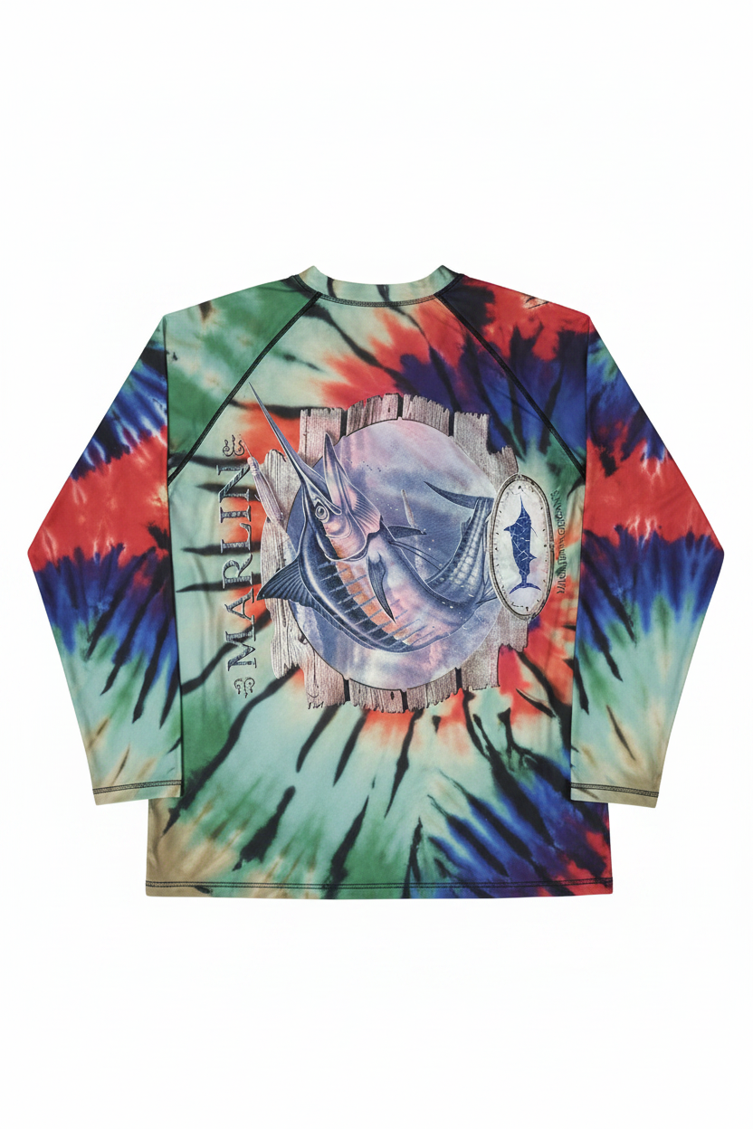 Tie-Dye Rainbow Rash Guard - UPF 50+